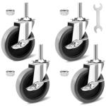 4-Inch Heavy Duty Swivel Caster Wheels Set of 4