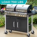 4-Inch Heavy Duty Swivel Caster Wheels Set of 4