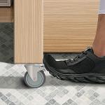 5-Inch Locking Swivel Casters with Brake - Set of 4