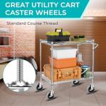 4-Inch Heavy Duty Swivel Caster Wheels Set of 4