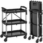 YITAHOME 3-Tier Folding Utility Cart with Wheels