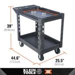 Klein Tools Heavy-Duty 2-Shelf Utility Cart