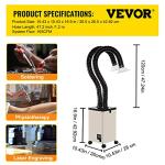 VEVOR 150W Solder Fume Extractor with Filters