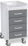 TrippNT Compact Locking Cart with 4 Drawers