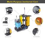Janitorial Cart with Cover and Vinyl Bag