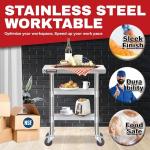 DuraSteel Commercial Grade Stainless Steel Work Table