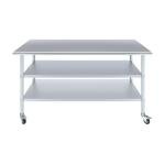Stainless Steel Utility Work Table with Wheels