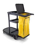 Janitorial Cart with Cover and Vinyl Bag