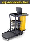 Janitorial Cart with Cover and Vinyl Bag