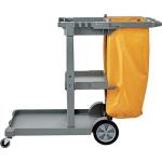 VEVOR 3-Shelf Janitorial Cleaning Cart with Bag