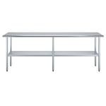 Stainless Steel Work Table with Undershelf 96