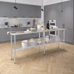 Stainless Steel Work Table with Undershelf 96