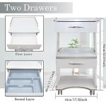 3-Layer Mobile Trolley Cart for Dental Labs