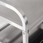Three-Shelf Stainless Steel Utility Cart