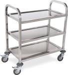 Three-Shelf Stainless Steel Utility Cart
