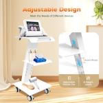 Multi-Function Metal Lab Trolley with Wheels