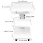 Multi-Function Metal Lab Trolley with Wheels