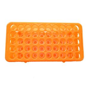 Plastic Test Tube Rack with Silicone Pad - 50 Positions