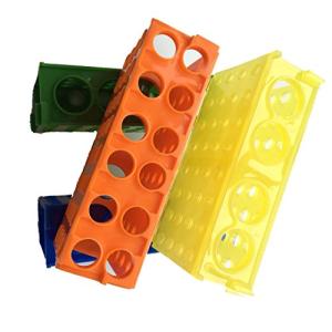 Colorful 32-Slot 4-Way Test Tube Rack, Pack of 4