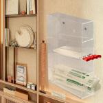 CiaoHER Clear Acrylic 4-Compartment Pipette Rack