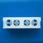 4-Channel Plastic Test Tube Holder (White)