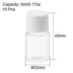 Plastic Lab Chemical Reagent Bottles, 10pcs, 5ml