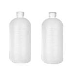1000 ml Leak-Proof Laboratory Plastic Bottles (2-Pack)