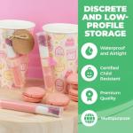 Kopperko 10 Pack Airtight Pop Top Pill Tubes