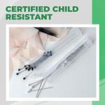 Kopperko 10 Pack Airtight Pop Top Pill Tubes