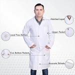 Unisex 3XL White Lab Coat - Durable Fabric
