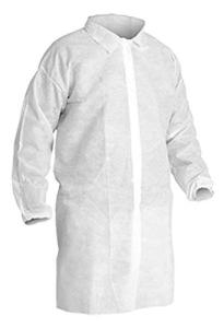 CLEANPRO® Disposable Polypropylene Lab Coats – Large
