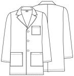 Men's 31" White Lab Coat by Dickies, 3X-Large