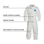 DuPont Tyvek 400 Disposable Coveralls, 2XL (25 Pack)