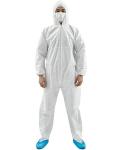 XL Disposable Hazmat Suit Coverall with Hood, 10 Pack