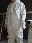 XL Disposable Hazmat Suit Coverall with Hood, 10 Pack