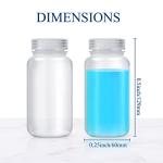 48 Pcs 250ml Wide Mouth Lab Plastic Bottles