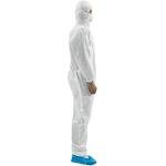 XL Disposable Hazmat Suit Coverall with Hood, 10 Pack
