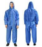 XX-Large Blue Disposable Hazmat Suit with Hood