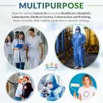 XX-Large Blue Disposable Hazmat Suit with Hood