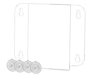 6-Pack Double-Sided Acrylic Sign Holders with Suction Cups