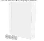 6 Pack Acrylic Window Sign Holder 11"x17