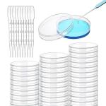 20 Pack Sterile Petri Dishes with Lids & Pipettes