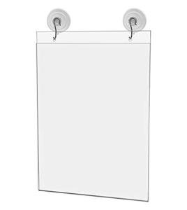 25 Pack Acrylic Window Sign Holders for Ads