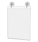 25 Pack Acrylic Window Sign Holders for Ads
