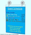 25 Pack Acrylic Window Sign Holders for Ads