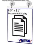 25 Pack Acrylic Window Sign Holders for Ads
