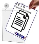 25 Pack Acrylic Window Sign Holders for Ads