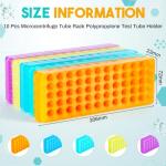 10-Pack Microcentrifuge Tube Rack for Lab Use