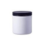 8 Ounce White Straight-Sided Jars with Caps (12 Pack)