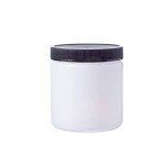 8 oz Natural Straight-Sided Jar with Cap - 12 Pack